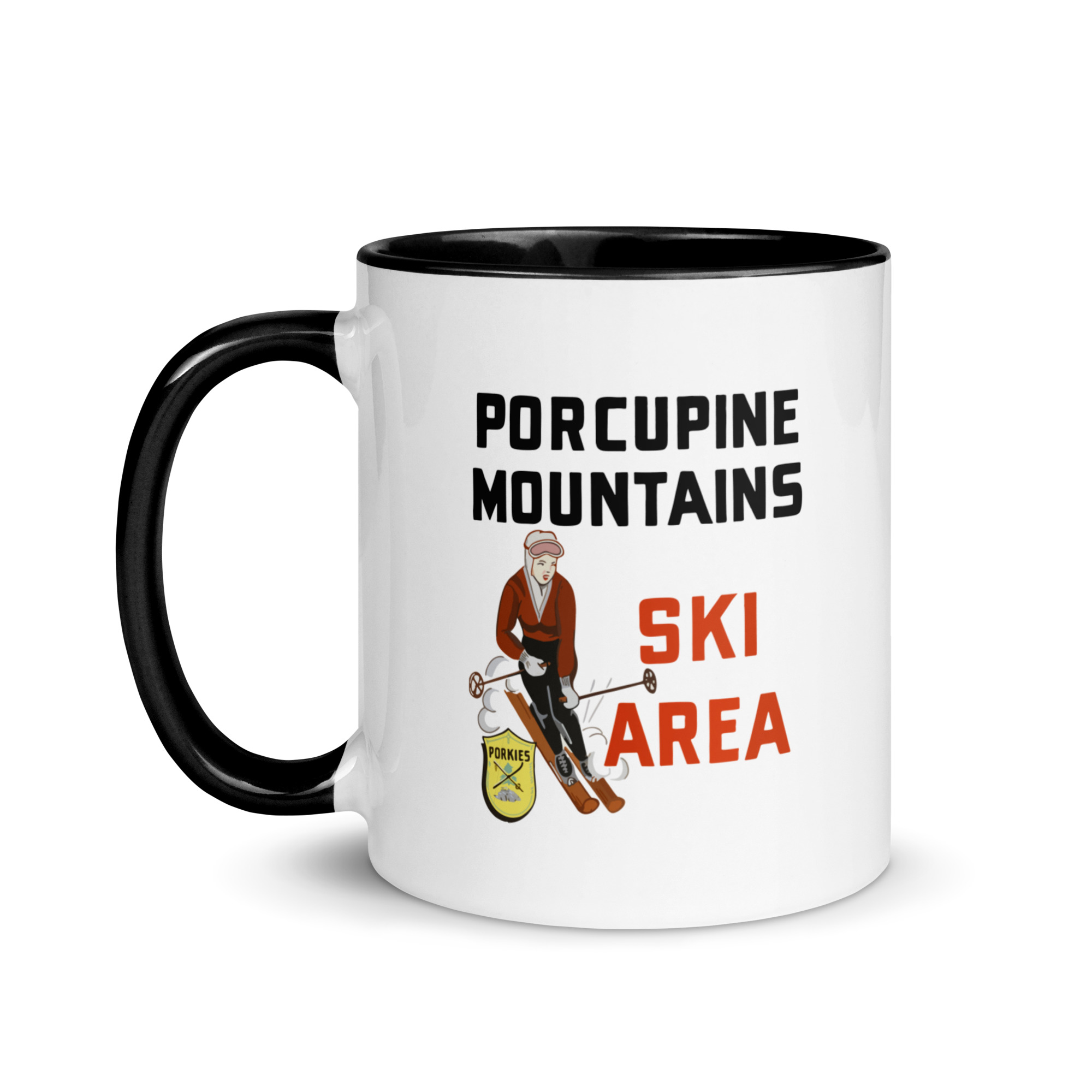 Ski Da UP Porkies Sign Mug