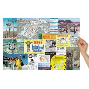 Indianhead Jigsaw puzzle with tin